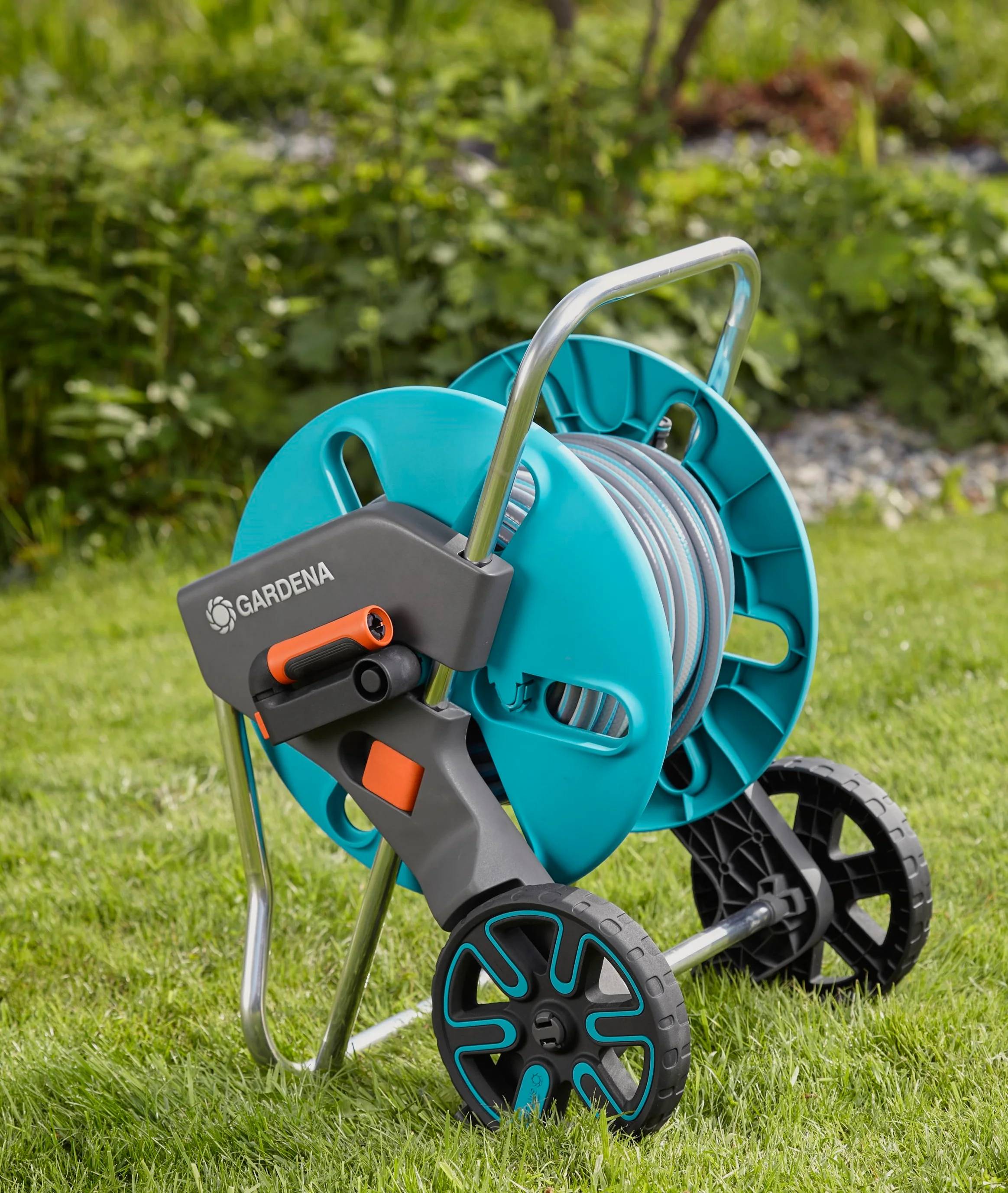 Gardena - Dévidoir de Jardin Roues Acier Bleu 25m Ø15mm – GARDENA - Imagen 5