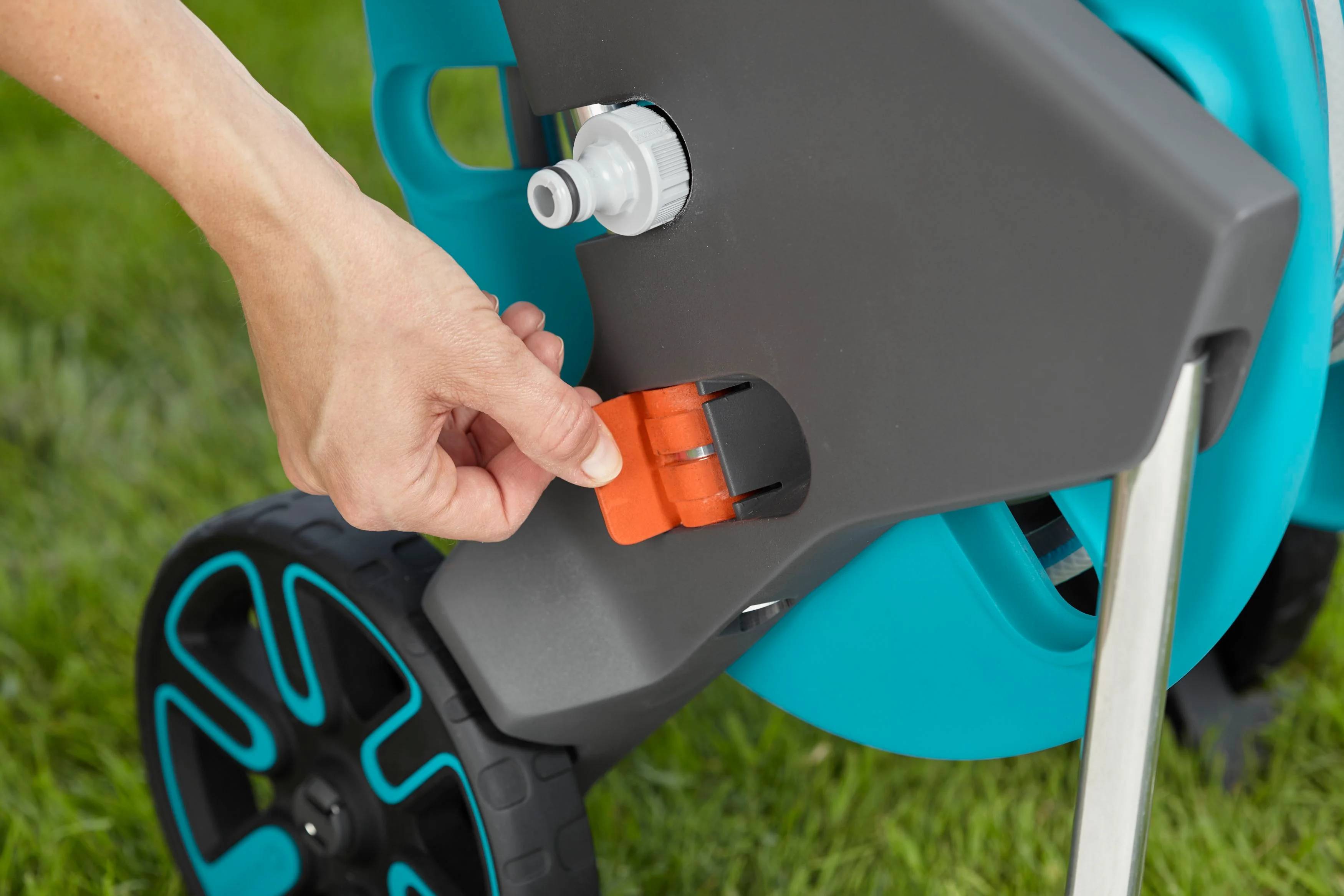 Gardena - Dévidoir de Jardin Roues Acier Bleu 25m Ø15mm – GARDENA - Imagen 14
