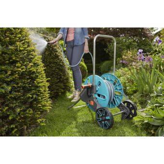 Gardena - Dévidoir de Jardin Roues Acier Bleu 25m Ø15mm – GARDENA - Imagen 3