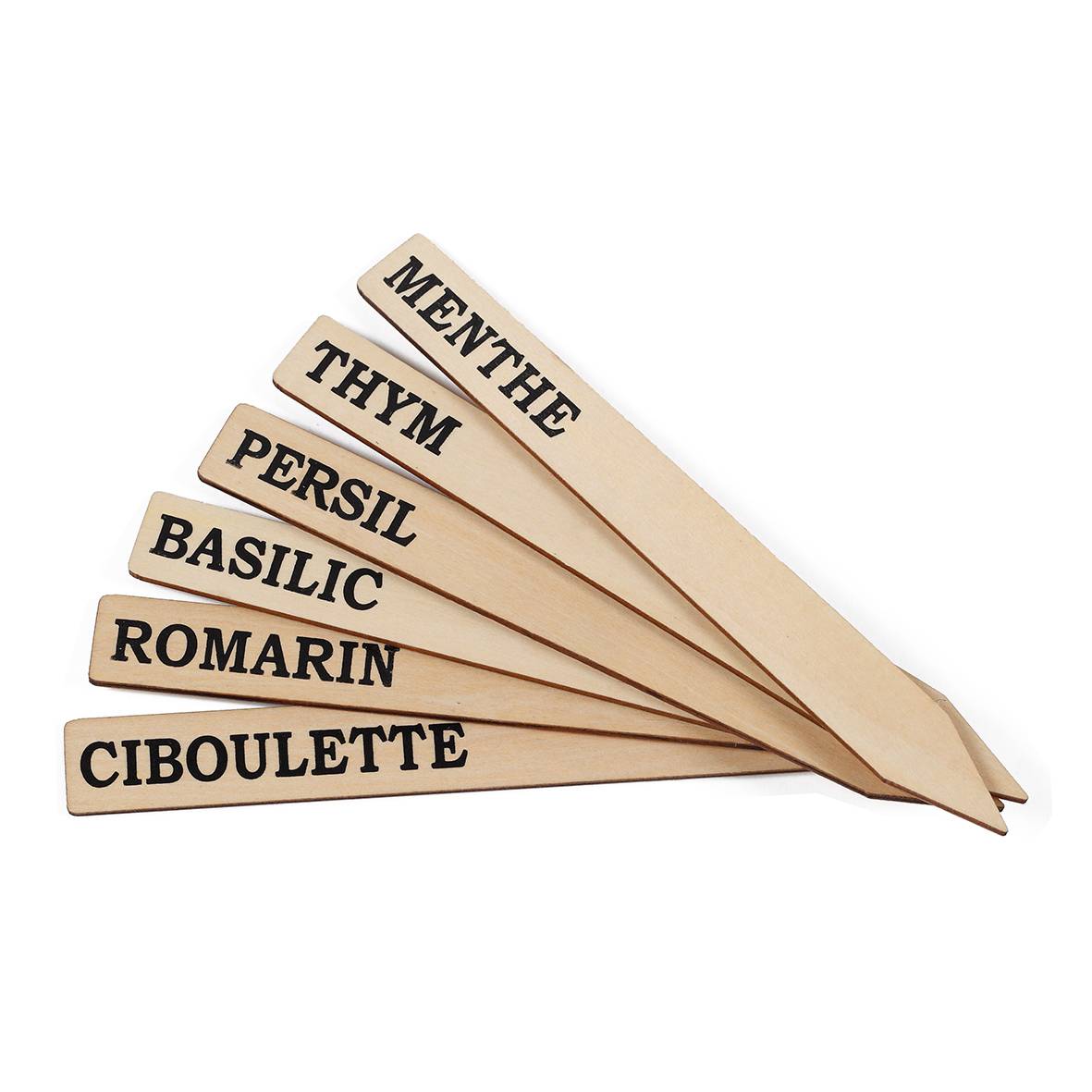 La Cordeline - La Cordeline - 6 étiquettes en bois avec marquage H.18 cm - Imagen 1