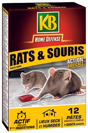 KB Home Defense - KB Home Defense - Pâtes répulsives anti rats & souris 120 g