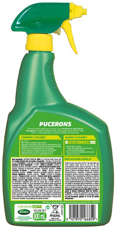 Fertiligène - Fertiligène - Pucerons prêt à l'emploi - 800 ml - Imagen 2