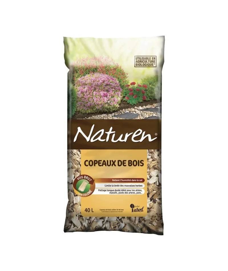 Fertiligène - Paillage copeaux de bois non colorés 40 L - NATUREN - Image 6