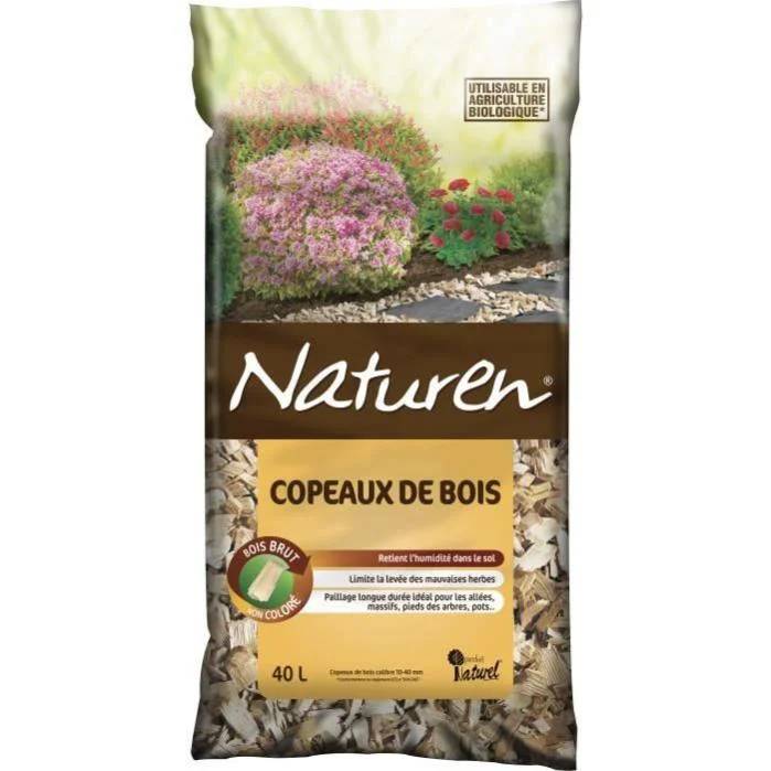 Fertiligène - Paillage copeaux de bois non colorés 40 L - NATUREN - Image 5
