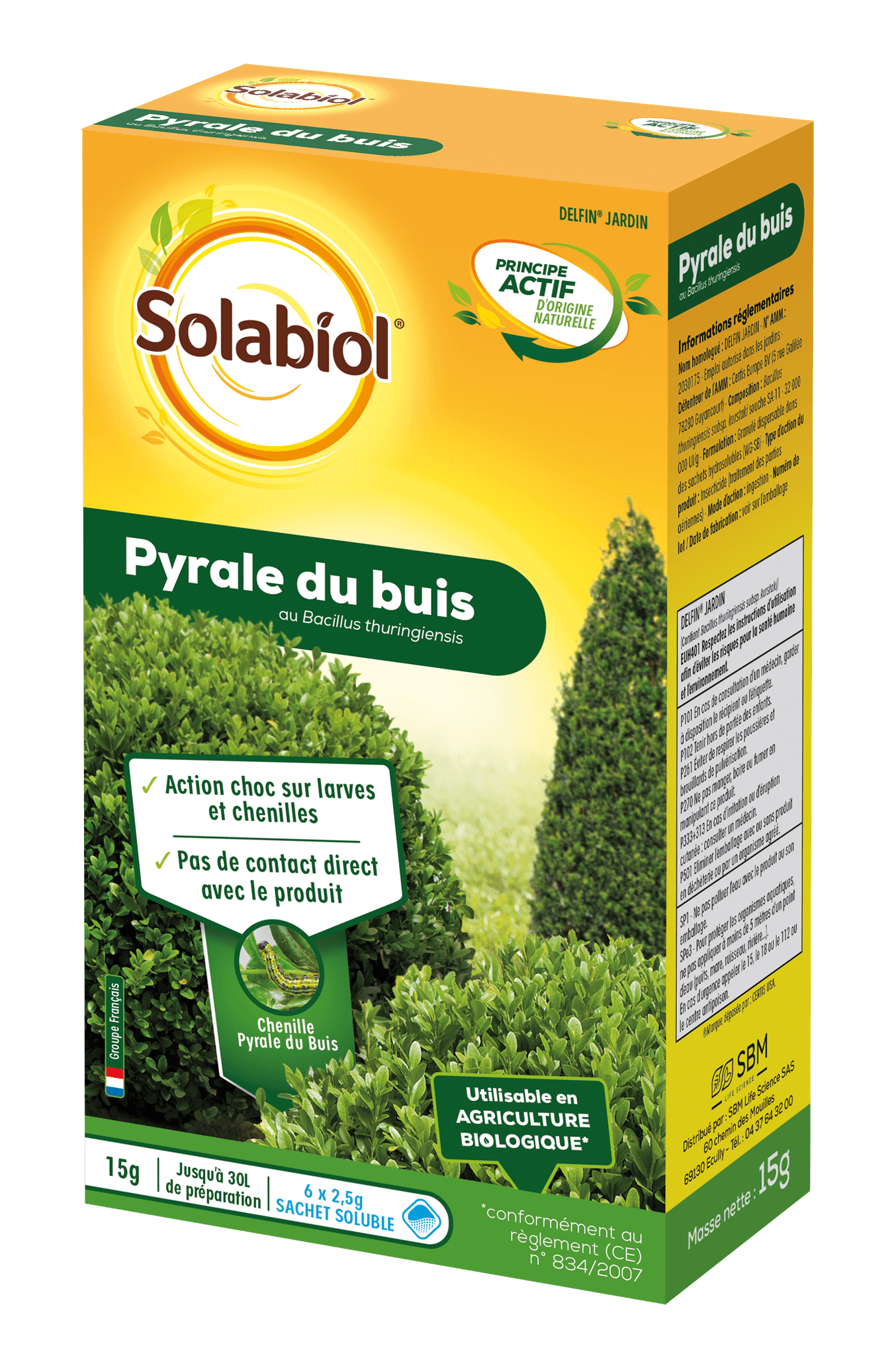 Solabiol - Insecticide biologique Pyrale du Buis 15g - SOLABIOL - Image 1