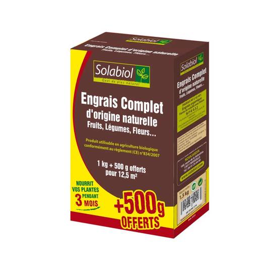 Solabiol - Engrais Complet Organique Naturel - SOLABIOL - Image 2