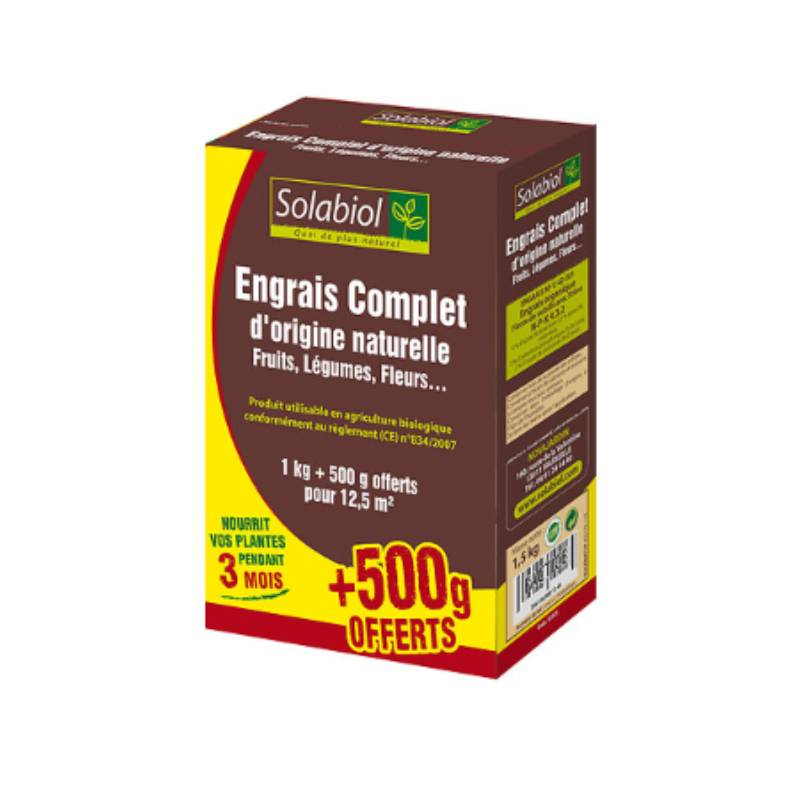 Solabiol - Engrais Complet Organique Naturel - SOLABIOL