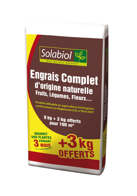 Solabiol - Engrais Complet Organique Sac 12kg - SOLABIOL