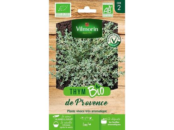 Vilmorin - Thym d'été Bio série 2 sachet graines 0,5 g - Vilmorin - Image 1
