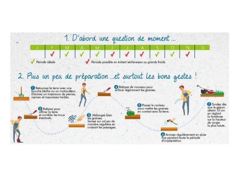 Vilmorin - GAZON 7 JOURS Créer Ou Regarnir 200/300M2 Sac 5kg dont 1kg gratuit - VILMORIN - Image 5