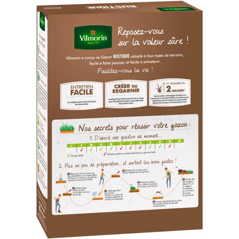 Vilmorin - Gazon rustique semences 1 kg - VILMORIN - Image 8