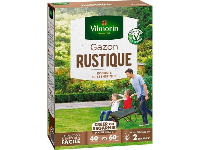 Vilmorin - Gazon rustique semences 1 kg - VILMORIN