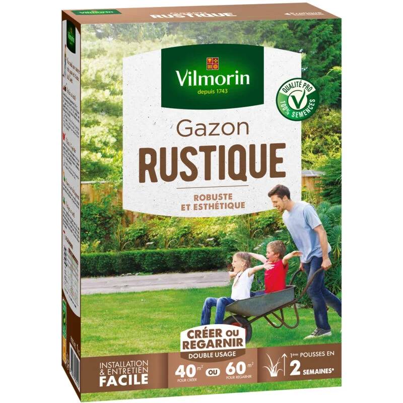 Vilmorin - Gazon rustique semences 1 kg - VILMORIN - Image 4