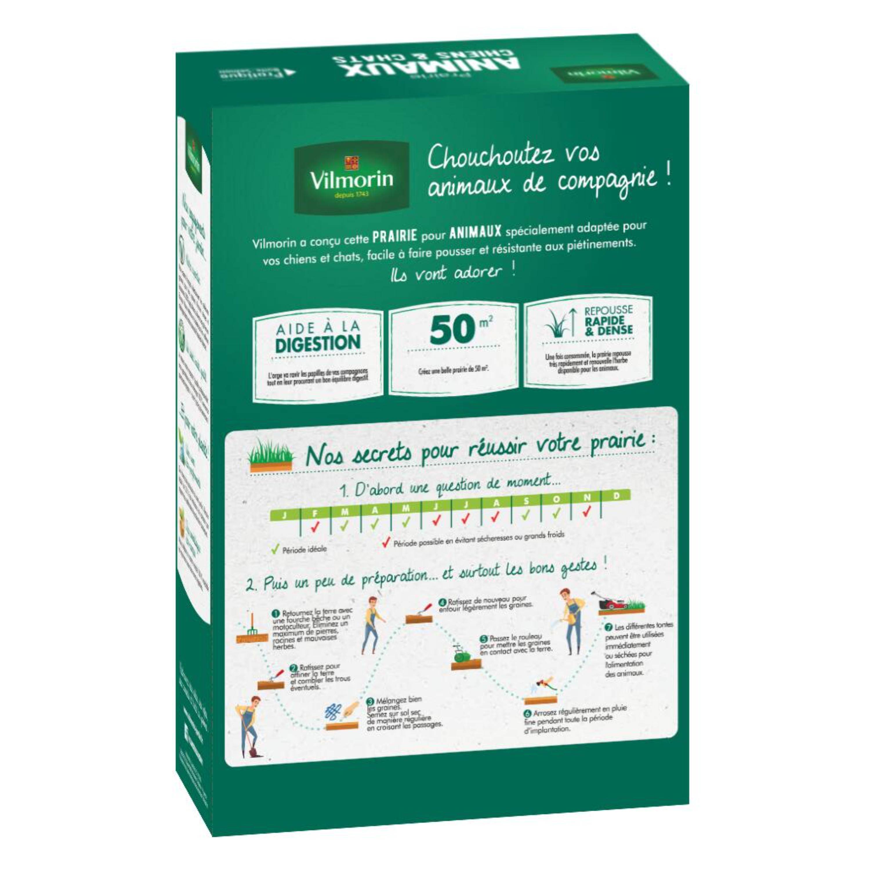 Vilmorin - Prairie Chiens et Chats boite de 500g - Vilmorin - Image 2