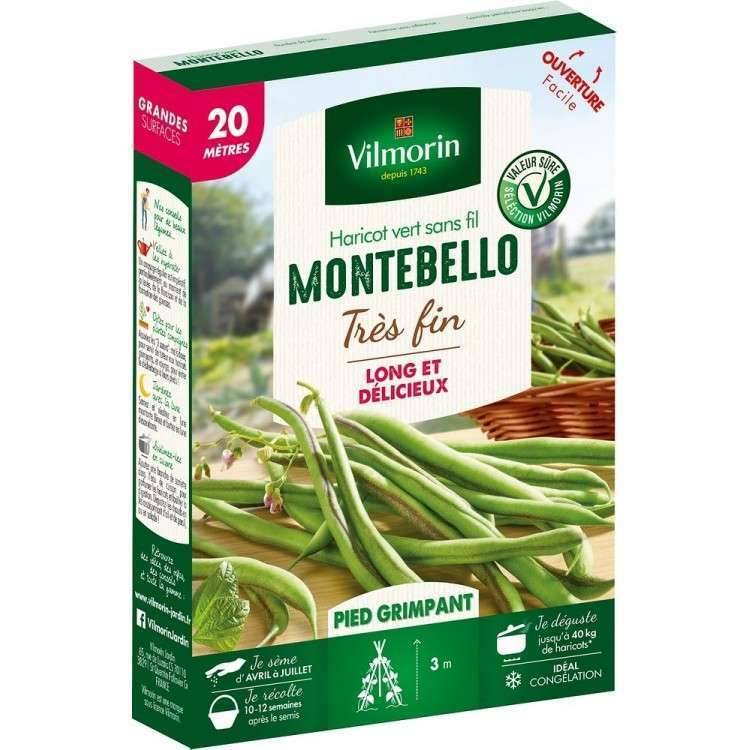 Vilmorin - Haricot à rames Montebello série 20m sachet graines 110 g - Vilmorin - Image 3