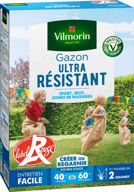 Vilmorin - Gazon ultra résistant 1 kg - VILMORIN - Image 3