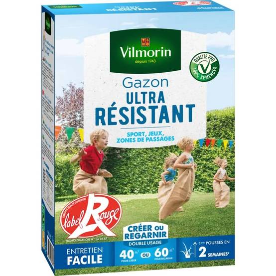 Vilmorin - Gazon ultra résistant 1 kg - VILMORIN - Image 2