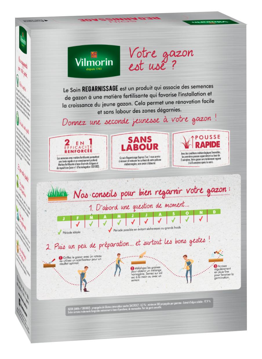 Vilmorin - Soin Regarnissage 2 en 1 boîte 1 kg  -VILMORIN - Image 2