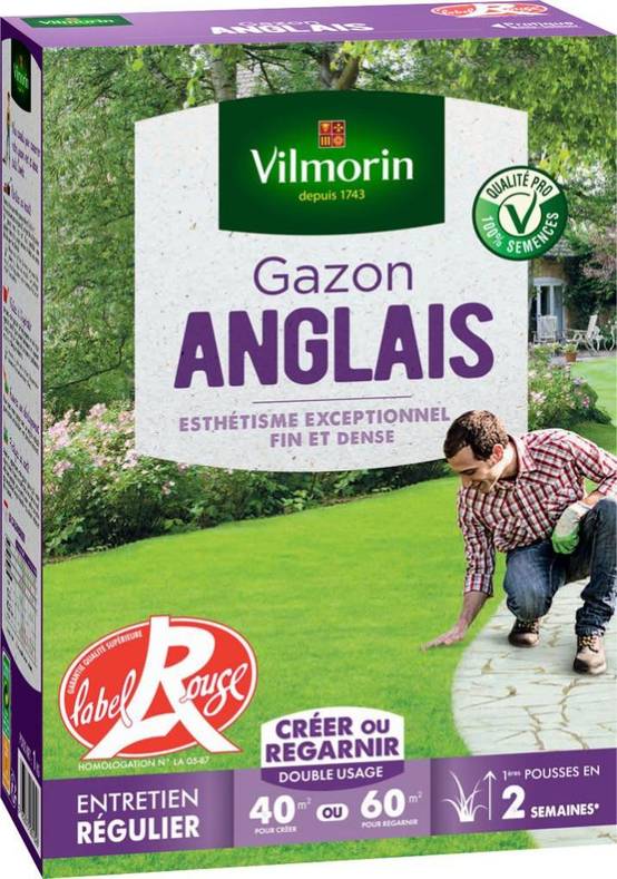 Vilmorin - Semences de gazon anglais 1 kg - VILMORIN