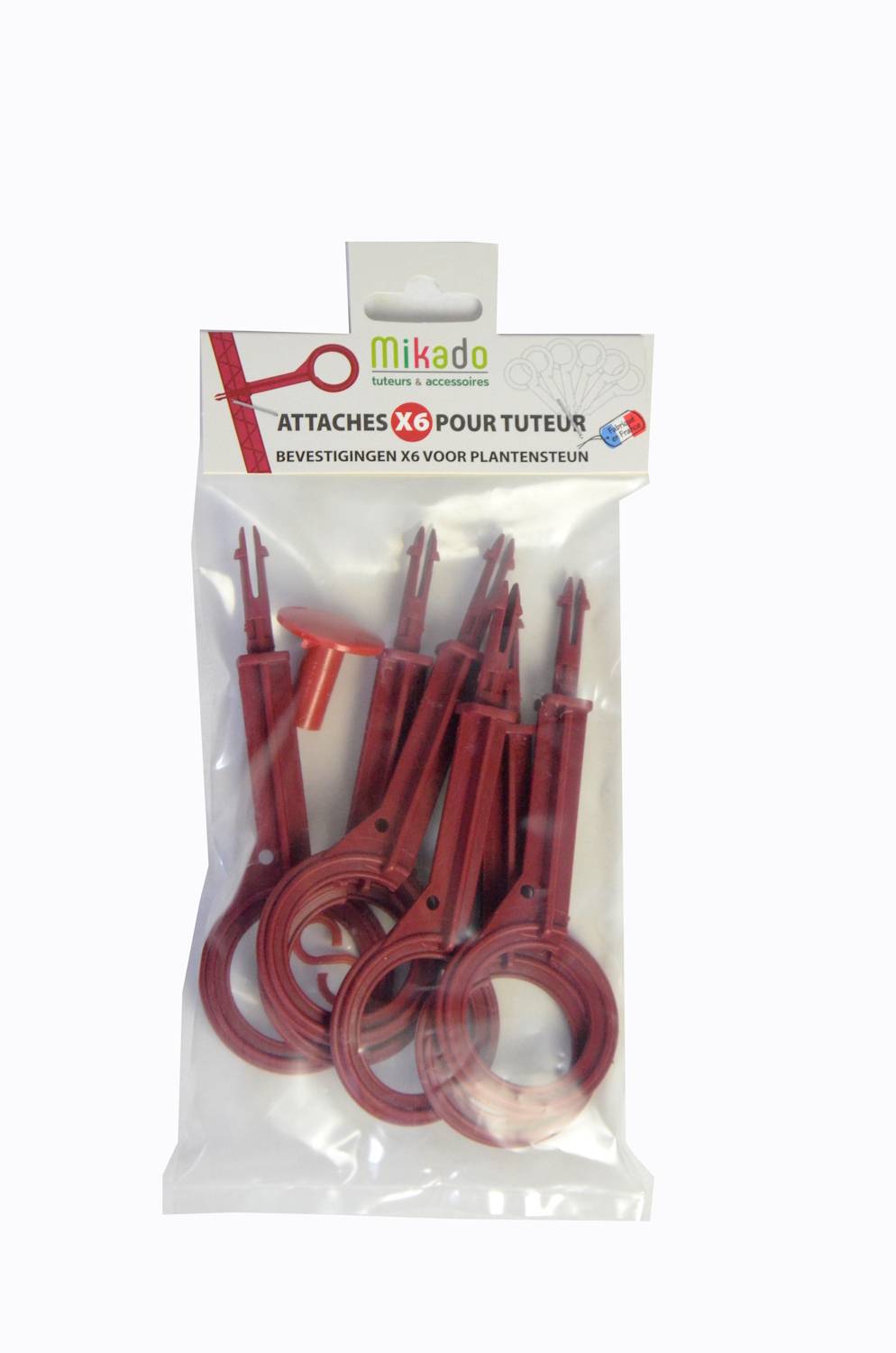 Anneaux Déformables Attaches Tuteur - CERISE - Imagen 1
