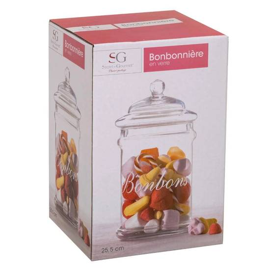 Bonbonnière bonbons verre transparent 2 litres - ATMOSPHERA - Image 3