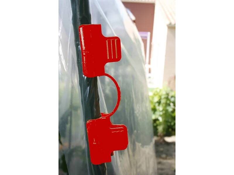 Nortène - Clips pour tuteurs tomate PP rouge 16 mm lot de 10 - NORTENE - Image 3