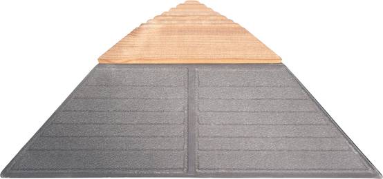 Xtiles - Angles de finition Lot 4 angles Pin Brun L 19,5 x P 19,5 x E 7,3 cm – X-TILES - Image 1