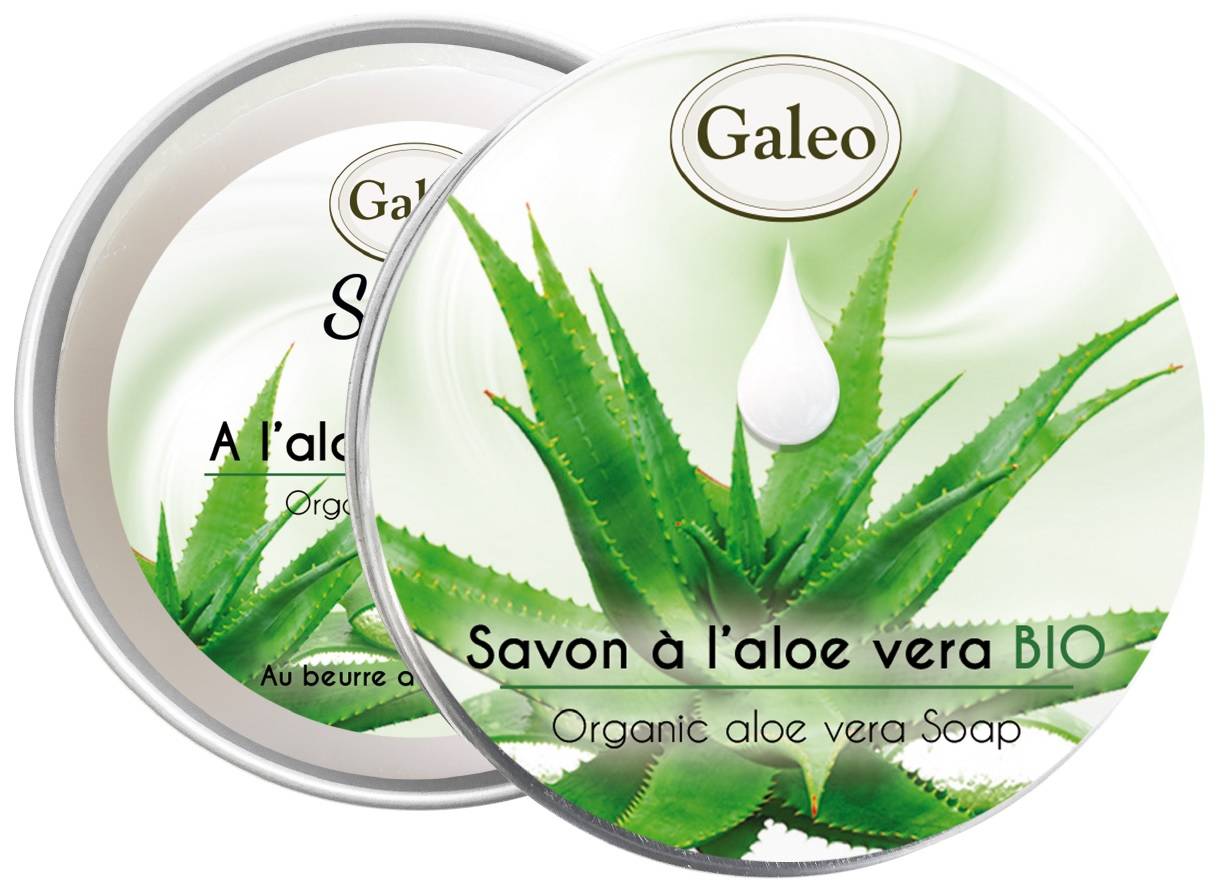 Galeo - Boîte à savon à l'aloé vera BIO