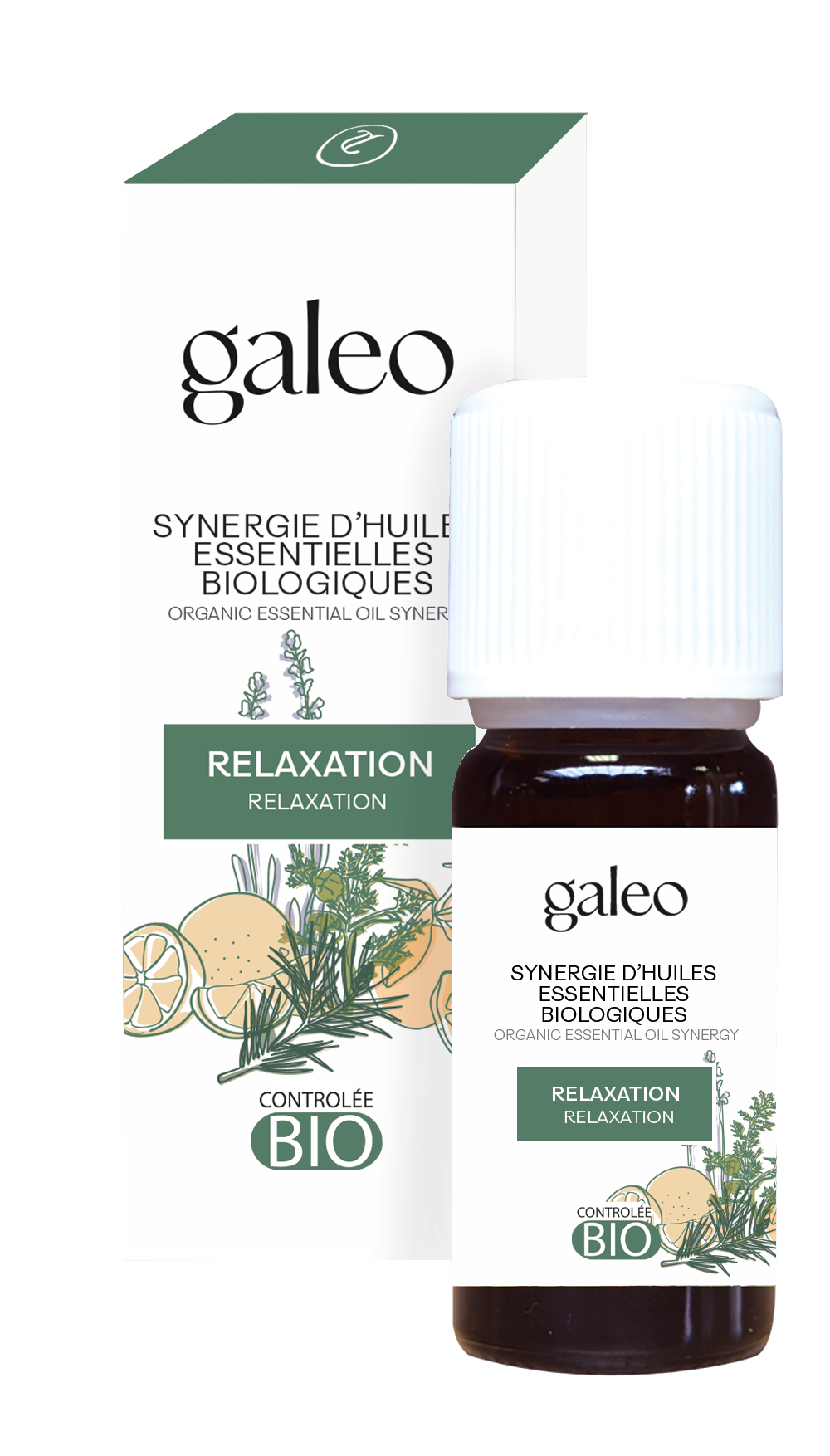 Galeo - Synergie d'huile essentielle BIO relaxation - Ecocert