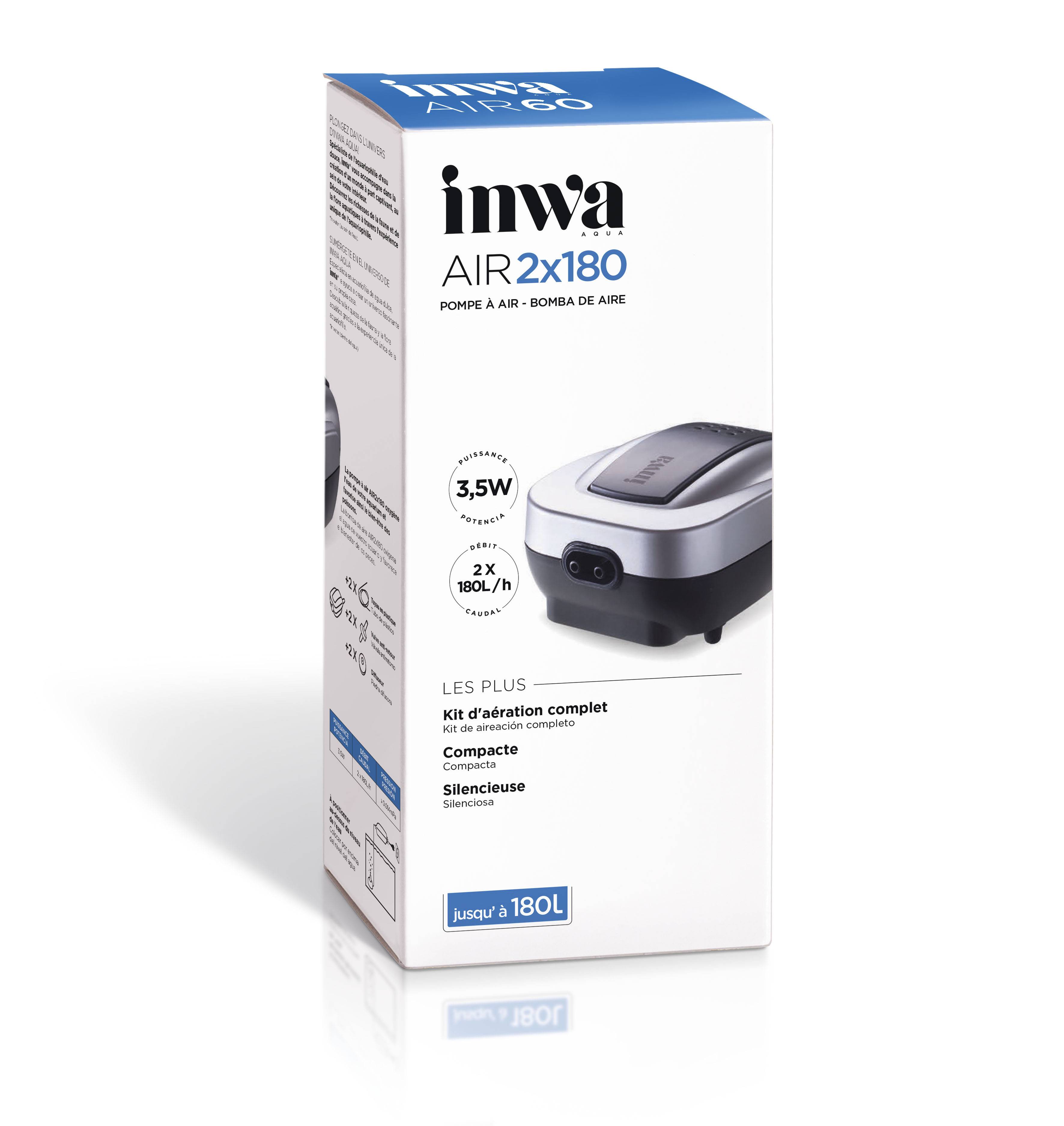 Inwa - INWA - Pompe AIR 2 x 140 pour aquarium
