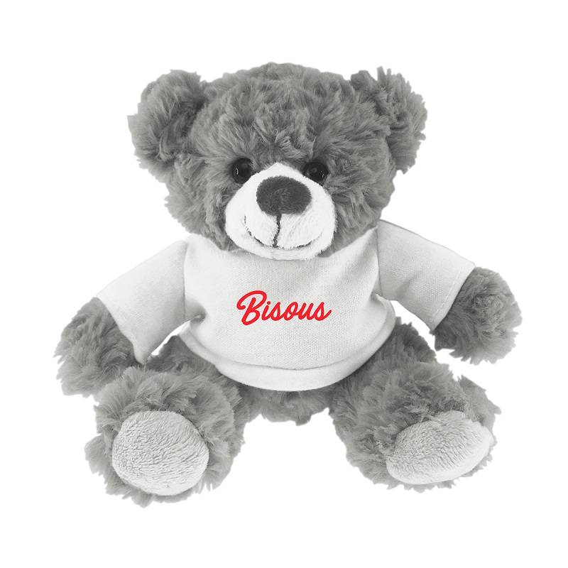 Enesco Kalidou - Peluche ourson avec son tee-shirt personnalisé