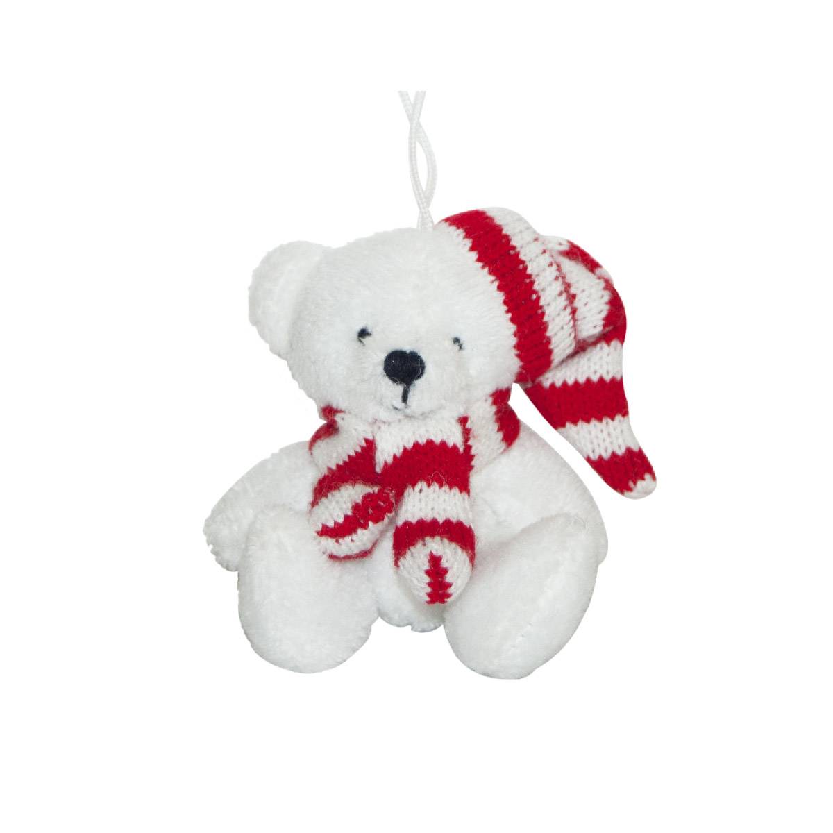 Enesco Kalidou - Suspension ours bonnet écharpe - L.8 x l.4 x H.8 cm