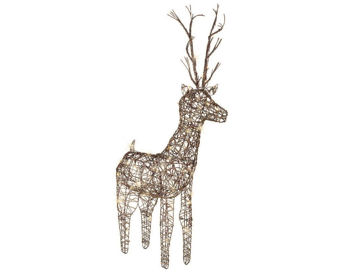 Luminéo - Luminéo - LED cerf marron/blanc chaud L.45 x P.24 x H.104 cm - Image 2