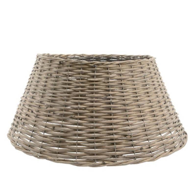 Kaemingk - Pied de sapin arrondi en saule Gris blanchi Ø.57 x H.28 cm