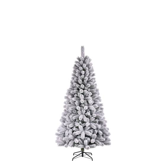 Black Box Trees - Sapin de Noël Medford vert givré - 296 branches - Ø81 x H155 cm