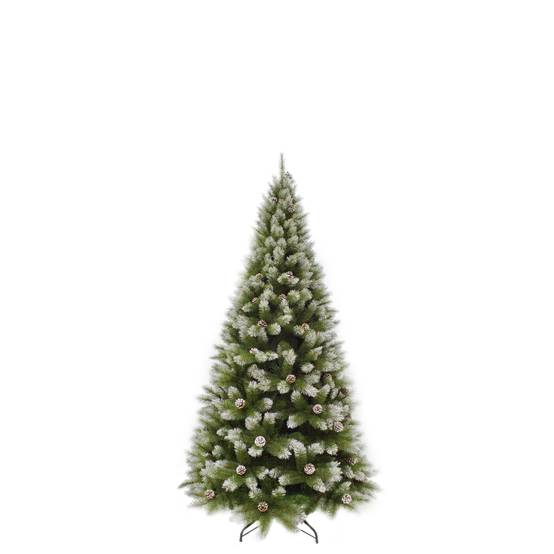 Sapin artificiel Pittsburgh vert et pommes de pin O.84 x H.155 cm