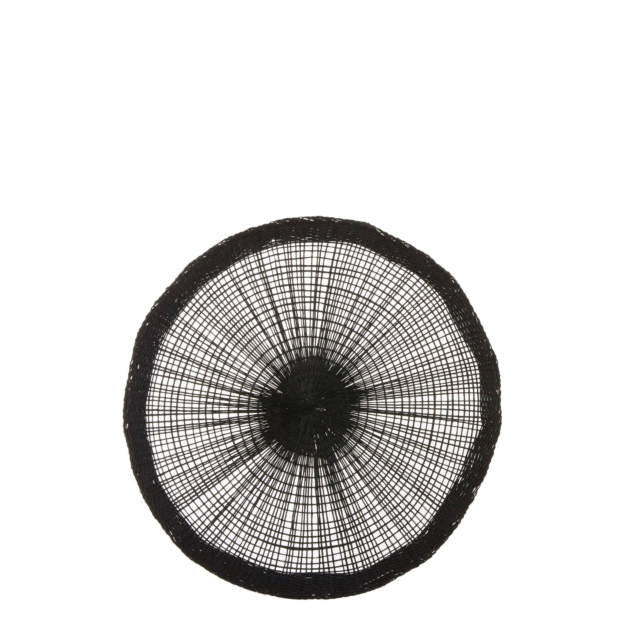 Napperon rond noir D38cm