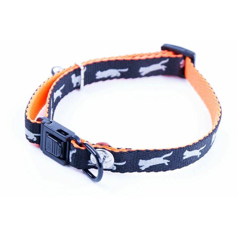 Martin Sellier - Collar para gato nylon bicolor negro 10mm 25/35 cm - MARTIN - Imagen 2