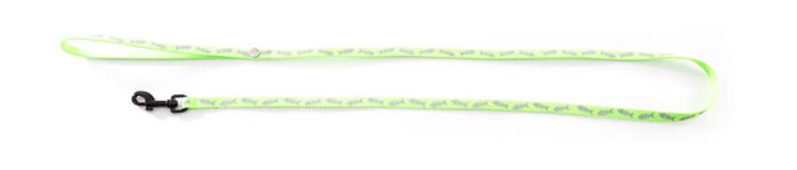 Martin Sellier - Correa para gato nylon verde con motivos de peces – MARTIN SELLIER