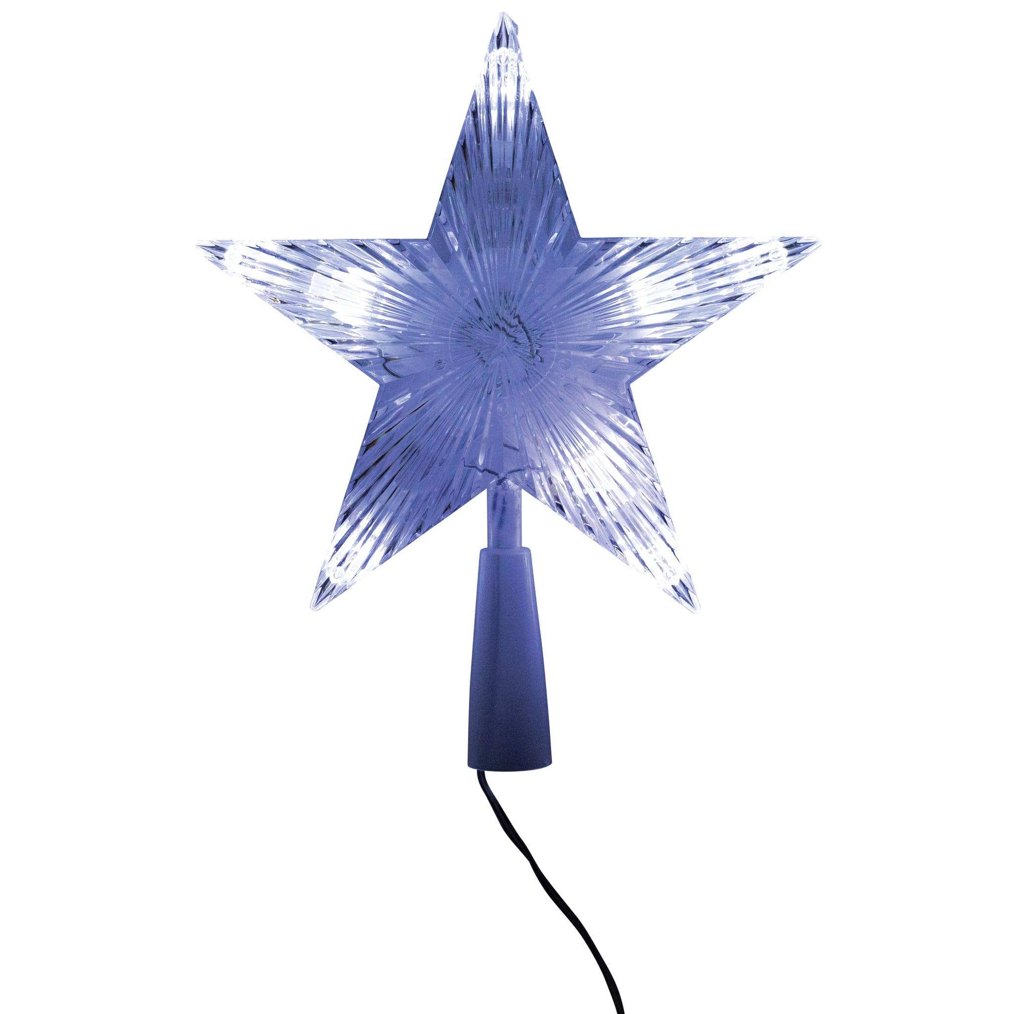 Blachere Illumination - Cimier de sapin en forme d'étoile avec 7 LEDS teint blanc pur - Image 2