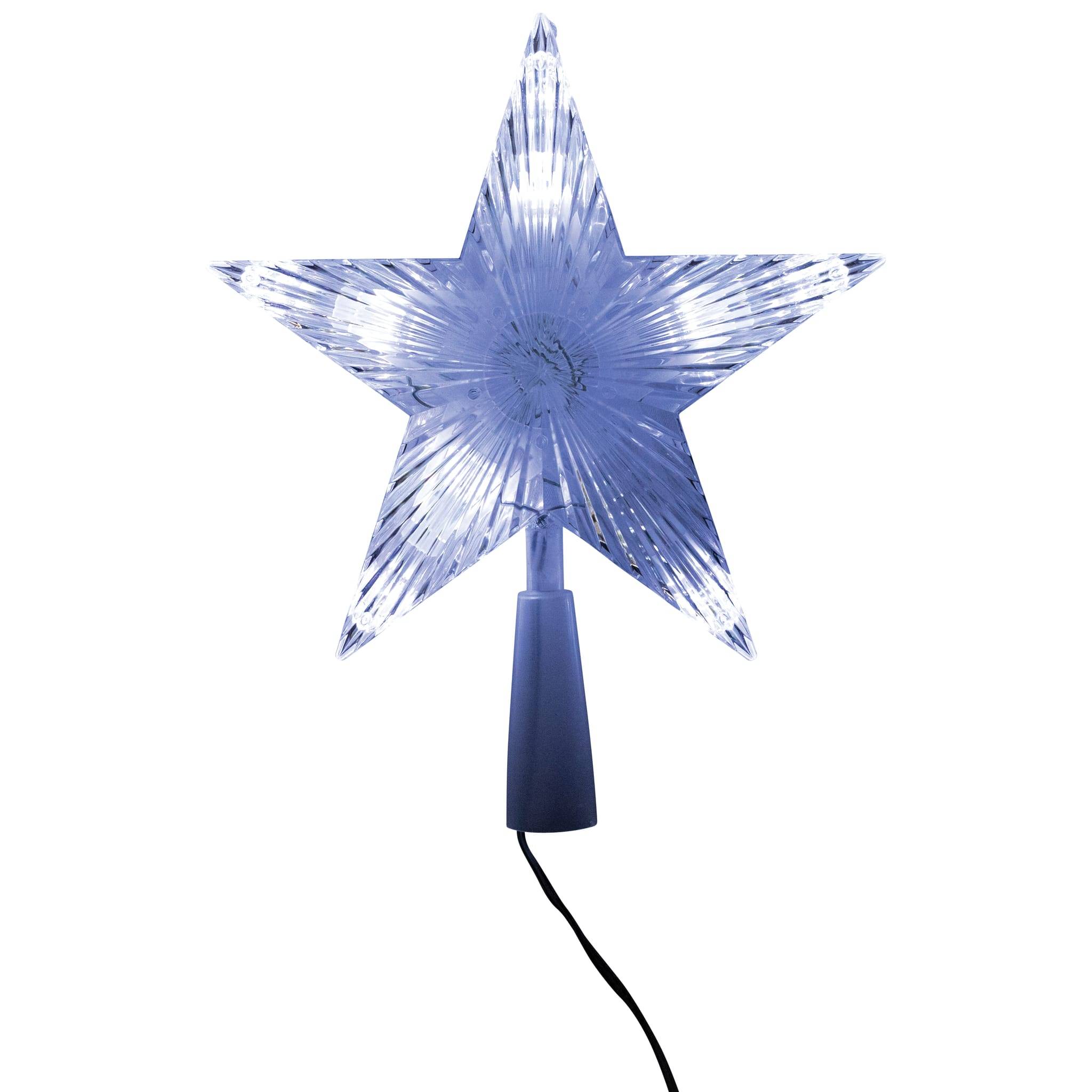 Blachere Illumination - Cimier de sapin en forme d'étoile avec 7 LEDS teint blanc pur - Image 3