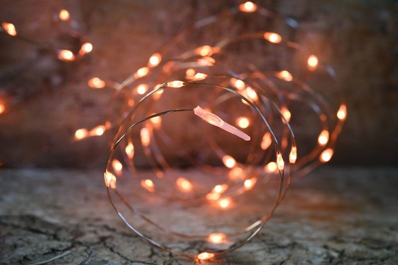 Blachere Illumination - Guirlande avec 150 micro LEDS oranges L.7,5 m - Image 1