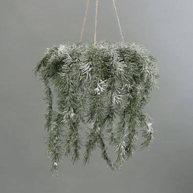 DPI - Couronne d'épicéa à suspendre - L.33 x l.33 cm