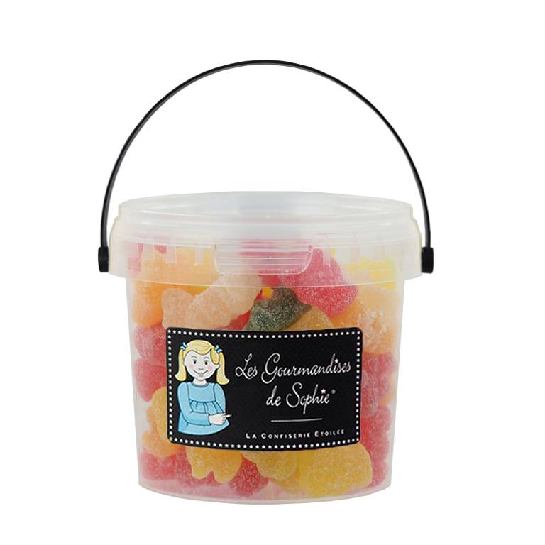 Les Gourmandises de Sophie - Petit seau d'Oursons citriques 235g - Les Gourmandises de Sophie