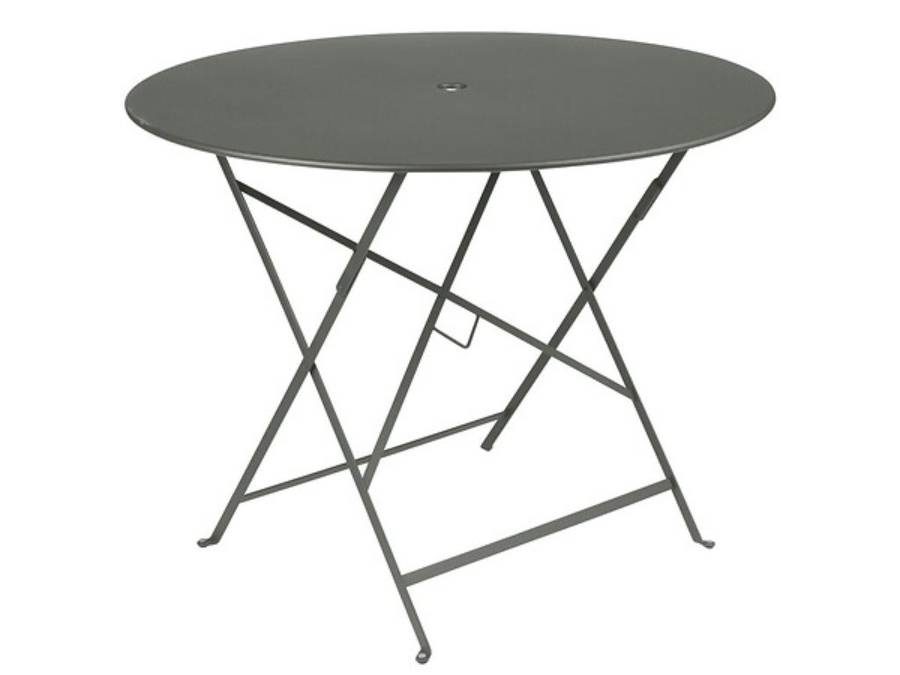 Fermob - Table de jardin ronde pliante acier romarin 4 personnes Bistro Fermob - Image 4
