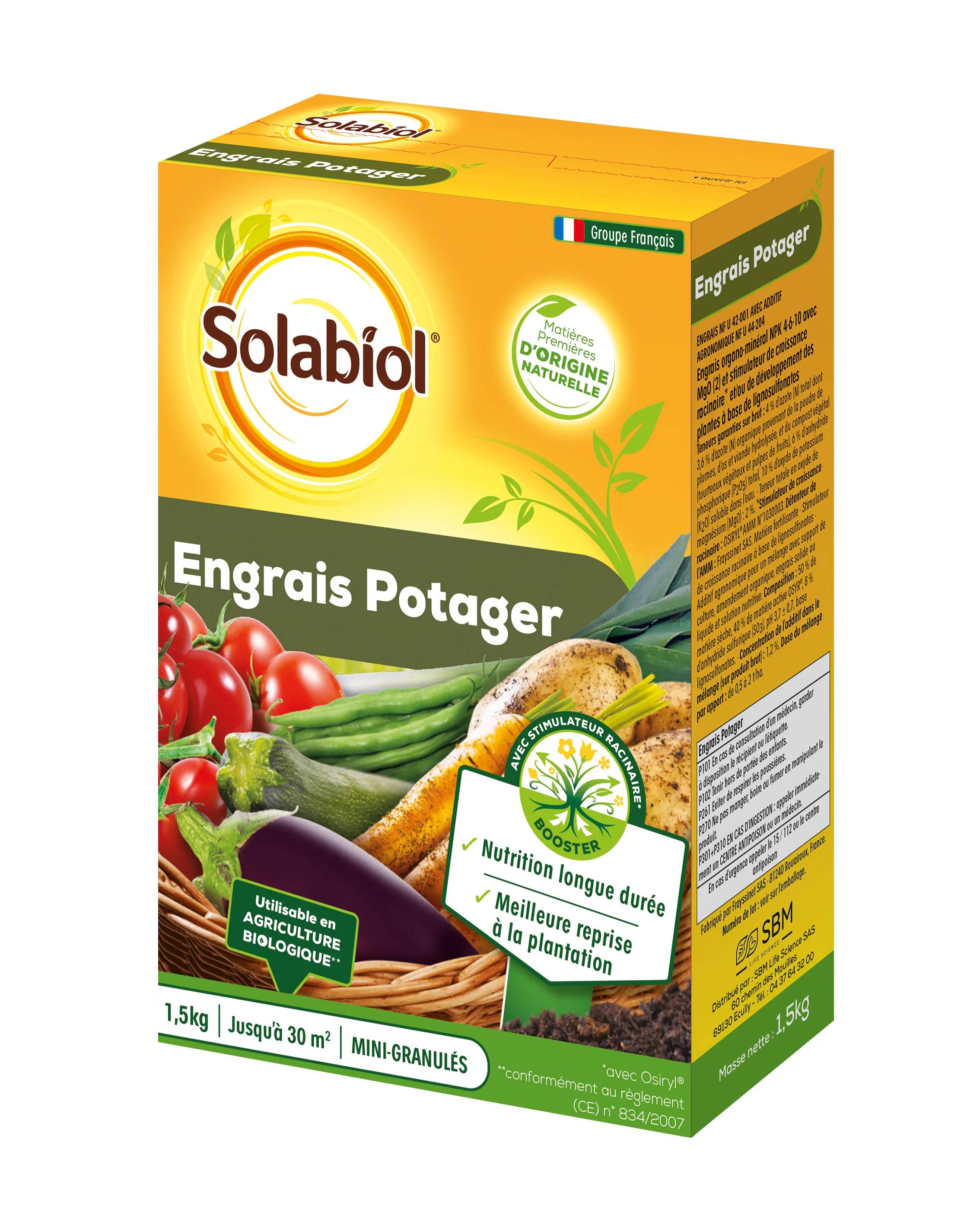 Solabiol - Engrais Potager Osiryl – SOLABIOL