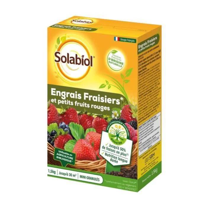 Solabiol - Solabiol - Engrais Fraisiers et Petits Fruits 1,5 KG - Image 2