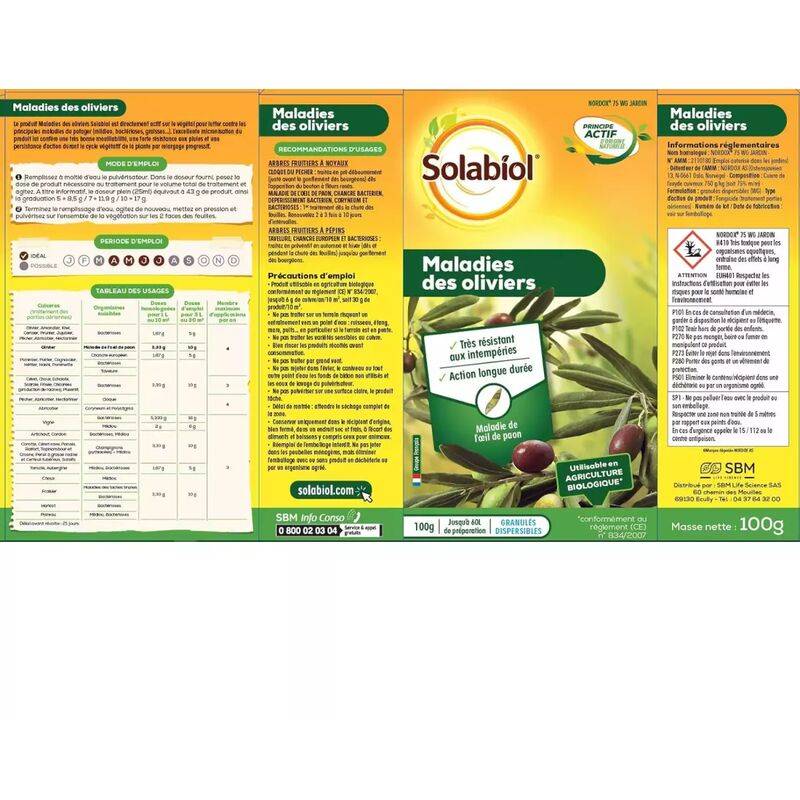 Solabiol - Maladies Des Oliviers - SOLABIOL - Imagen 2