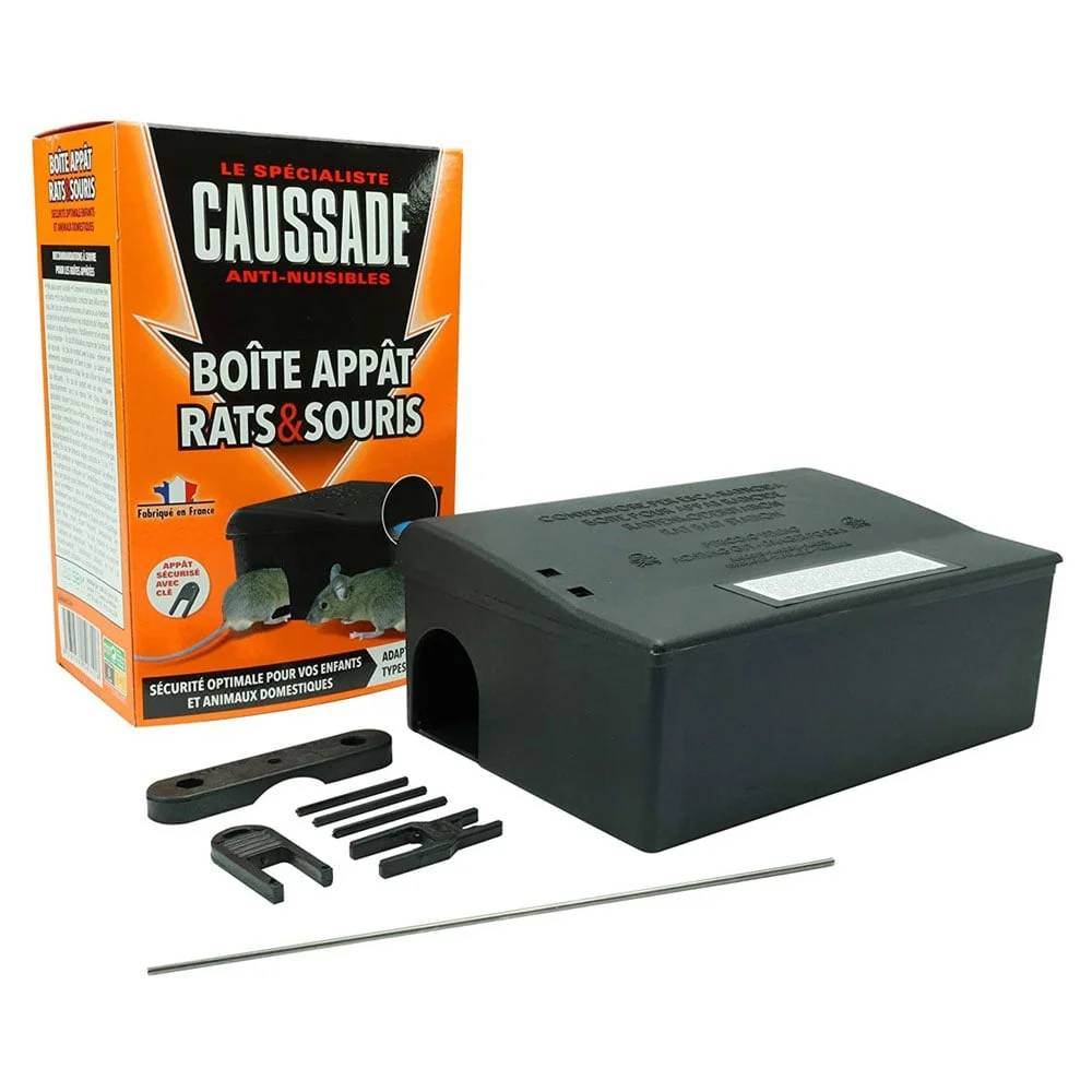 Caussade - Boîte appât rats et souris plastique avec clé CAUSSADE - Imagen 5