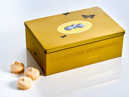 La Sablésienne - La Sablésienne - Macarons Caramel - Boite métal 70 g - Image 1